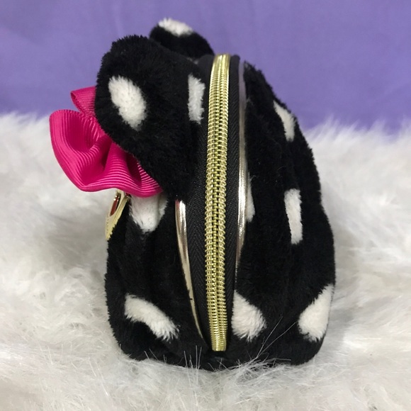 SOLD…..Betsey Johnson Polka Dot Cosmetic Bag - Picture 3 of 10